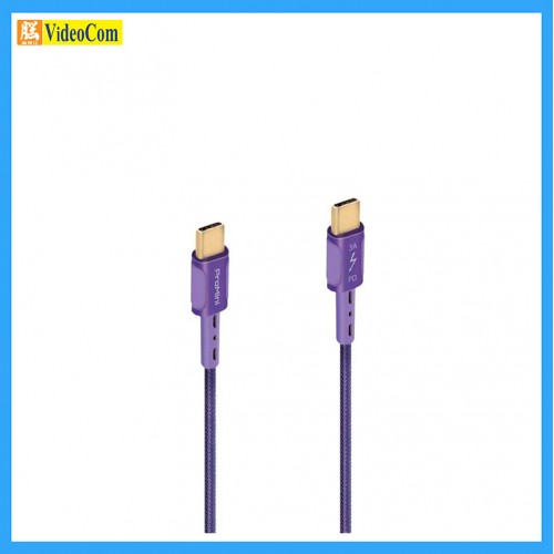 MAGIC-PRO ProMini TYPE-C to TYPE-C 18cm (0.18M) (PURPLE) 24K 金屬接頭配上防滑膠邊設計充電線, 支援60W快速充電 & PD3.0/QC4+/QC3.0 MAGIC-PRO ProMini TYPE-C to TYPE-C 18cm (0.18M) (PURPLE) 24K 金屬接頭配上防滑膠邊設計充電線, 支援60W快速充電 & PD3.0/QC4+/QC3.0