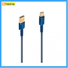 MAGIC-PRO ProMini TYPE-C to USB (2米) 藍色 24K 金屬接頭配上防滑膠邊設計充電線
