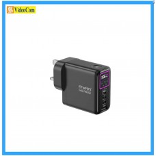 MAGIC-PRO ProMini GF165P Ultra (BLACK)  (3 x Type-C + USB-A) UI 顯示PD3.1 GaN 165W 摺疊三腳快速充電器