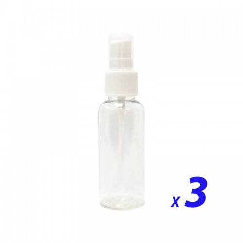 噴霧式 透明膠樽 30ml x 3 件
