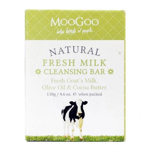 MOOGOO - 天然香皂 130g -天然潔膚羊奶蛋白香皂 (綠盒) 163-0750 MOOGOO - 天然香皂 130g -天然潔膚羊奶蛋白香皂 (綠盒) 163-0750