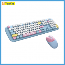 Mofii Zero COLORFUL series 2.4G Wireless keyboard mouse combo set (藍色) 780-4075-P