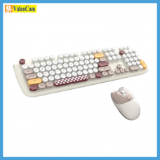 Mofii Zero COLORFUL series 2.4G Wireless keyboard mouse combo set (米白色) 780-4077-P