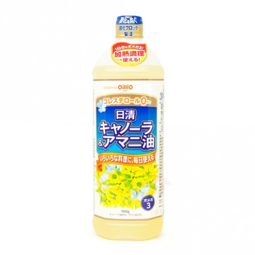 [只限店取] NISSHIN Oillio日清製油 零膽固醇 omega 3 菜籽(芥花) & 亞麻籽混合油 900g  169-598