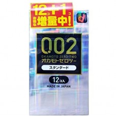 OKAMOTO岡本 0.02mm EX 安全套/ 002 避孕套 13個裝 (12+1) 增量版 2031.12  163-0700