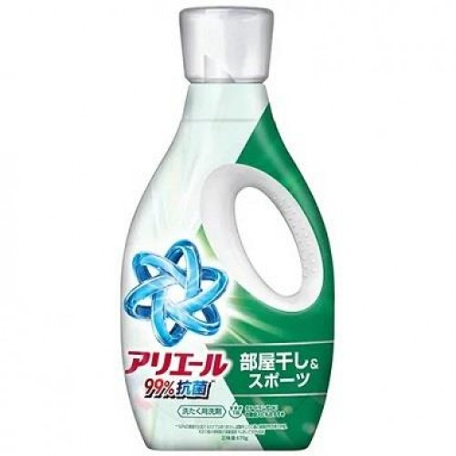 P&G ARIEL 清新抗菌除噏臭洗衣液 670g (室內晾乾適用) (綠色)  162-1533