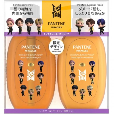 [只限店取]寶潔 - P&G TinyTAN PANTENE 潘婷 奇蹟系列 結構修復滋潤洗護髮套裝 440g + 440g (受損髮質) 163-1470