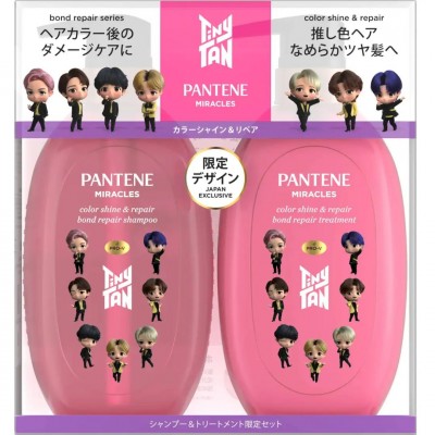 [只限店取]寶潔 - P&G TinyTAN PANTENE 潘婷 奇蹟系列 結構修復護色洗護髮套裝 440g + 440g (染後髮質) 163-1471   4987176257550