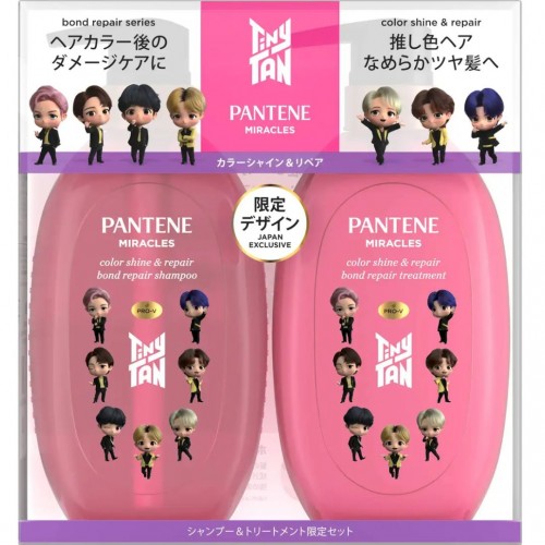 [只限店取]寶潔 - P&G TinyTAN PANTENE 潘婷 奇蹟系列 結構修復護色洗護髮套裝 440g + 440g (染後髮質) 163-1471   4987176257550