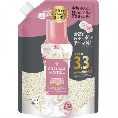 [只限店取] P&G 寶潔 Lenor Happiness Aroma Jewel Hotel 星級洗衣香氛柔順珠 補充裝 1410ml 白花香皂香162-1465