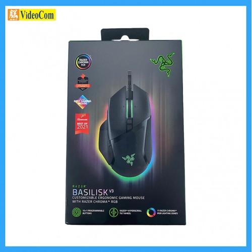 Razer 雷蛇Basilisk V3 遊戲滑鼠 RZ01-04000100-R3M1 黑色 香港行貨 8886419333487 Razer 雷蛇Basilisk V3 遊戲滑鼠 RZ01-04000100-R3M1 黑色 香港行貨 8886419333487