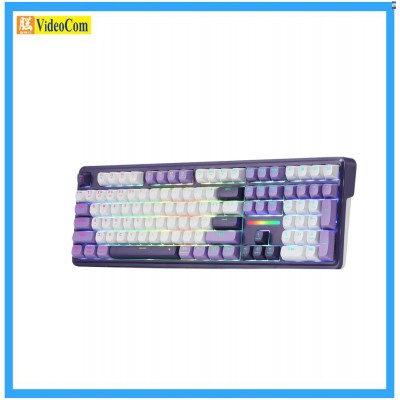 REDRAGON 雷蛇 K745WPRGB-PRO (PURPLE) Antonium 108 鍵全尺寸三模無線機械鍵盤   