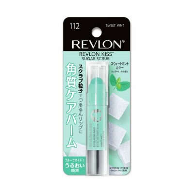 REVLON Kiss Exfoliating Balm 高保濕唇部去角質磨砂潤唇膏【112 薄荷味】適合唇部暗沉 綠色包裝  168-3581