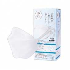 日本 SAI 彩 四層立體口罩 30入 白色 獨立包裝 163-0995