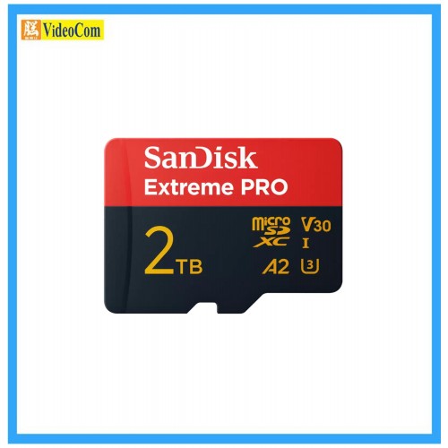 SANDISK 2TB Micro SD Extreme Pro 4K, A2, V30 ,UHS-I/U3 -250MB/s R, 140MB/s W LT (SDSQXCD-2T00-GN6MA) 772-4690-P SANDISK 2TB Micro SD Extreme Pro 4K, A2, V30 ,UHS-I/U3 -250MB/s R, 140MB/s W LT (SDSQXCD-2T00-GN6MA) 772-4690-P