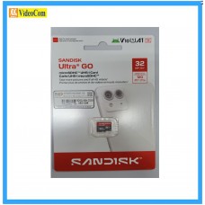 SANDISK 32GB Micro SDXC Ultra GO A1, V10 ,UHS-I,  FULL HD,120MB/s  (no adapter) 10Y (SDSQUGN-032G-GN6MN)  Red+Grey 772-4773-P