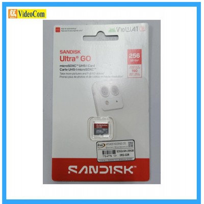 SANDISK 256GB Micro SDXC Ultra GO V10 A1 (190MB/s) (SDSQUGN-256G-GN6MN) *w/o adpt*  772-4776-P  