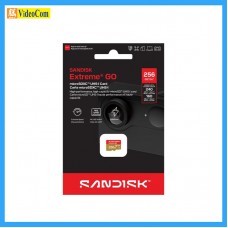 SANDISK 256GB EXTREME GO Micro SDXC A2 V30 UHS-I/U3 240MB/s(R) 160MB/s(W) (no adapter) LT (SDSQXGN-256G-GN6MN) 772-4782, Red+Brown