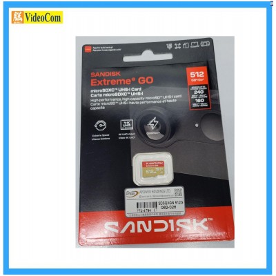 SANDISK EXTREME GO Micro SDXC Card SDSQXGN-512G-GN6MN 772-4784-P 619659227968