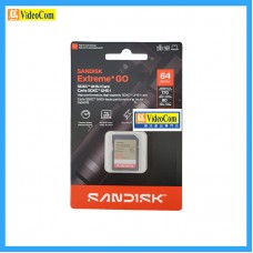 SANDISK 64GB SD Extreme Go CL10 V30 UHS-I U3 4K UHD (170MB/s R / 80MB/s W) LT (SDSDXGN-064G-GNCIN) 772-4805-P