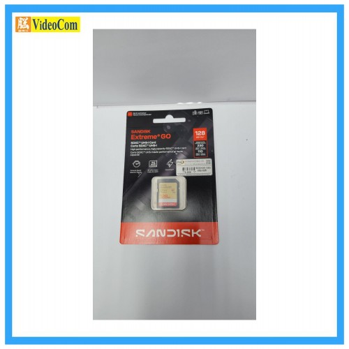 SANDISK 128GB SD Extreme Go CL10 V30 UHS-I U3 4K UHD (230MB/s R / 110MB/s W) LT (SDSDXGN-128G-GNCIN) 772-4806 SANDISK 128GB SD Extreme Go CL10 V30 UHS-I U3 4K UHD (230MB/s R / 110MB/s W) LT (SDSDXGN-128G-GNCIN) 772-4806