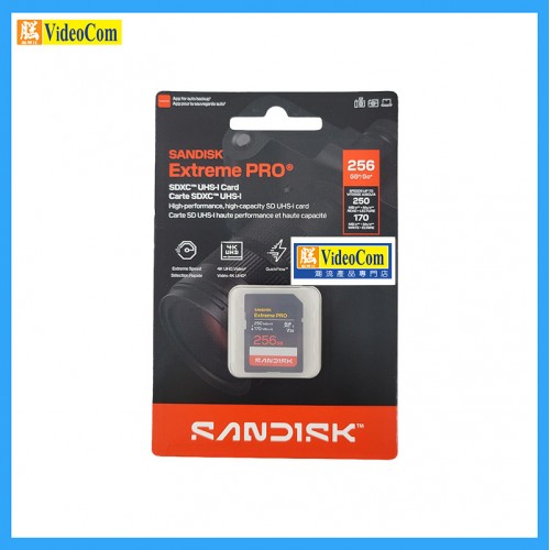 SANDISK 256GB SD Extreme Pro CL10 V30 UHS-I U3 4K UHD (250MB/s R, / 170MB/s) LT (SDSDXXJ-256G-GSCIN) 772-4812 SANDISK 256GB SD Extreme Pro CL10 V30 UHS-I U3 4K UHD (250MB/s R, / 170MB/s) LT (SDSDXXJ-256G-GSCIN) 772-4812