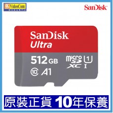 SANDISK 512GB Micro SDXC Ultra CL10 A1 (150MB/s) W/O (SDSQUAC-512G-GN6MN) w/o adapter 772-4561-P