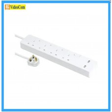 SCHNEIDER Electric 施耐德電氣 AvatarOn Extend 4位獨立開關 + 2 x USB (3米線) 安全拖板   TSH34U_3_WE_C5  
