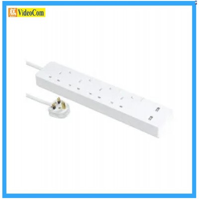 SCHNEIDER Electric 施耐德電氣 AvatarOn Extend 4位獨立開關 + 2 x USB (3米線) 安全拖板   TSH34U_3_WE_C5  