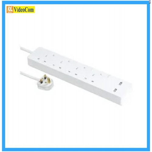 SCHNEIDER Electric 施耐德電氣 AvatarOn Extend 4位獨立開關 + 2 x USB (3米線) 安全拖板   TSH34U_3_WE_C5  