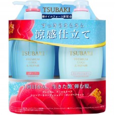 [只限店取] TSUBAKI Premium 椿本 山茶花極致冰感潔淨洗護套裝 (限量版) (洗髮乳450ml + 護髮素450ml) 163-0616