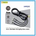 SuperV  RT66 BLACK  USB 3 in 1 120CM (1.2M) (BLACK) 66W LED 充電速度顯示 [Micro,Type-C, Lightning] 充電線 