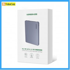 UGREEN 綠聯 M.2轉SATA 2.5硬碟轉接盒 鋁合金SATA版 #80338