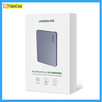 UGREEN 綠聯 M.2轉SATA 2.5硬碟轉接盒 鋁合金SATA版 #80338
