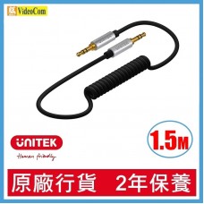 UNITEK Y-C922ABK 3.5mm AUX 立體聲音頻線 150CM (1.5M)