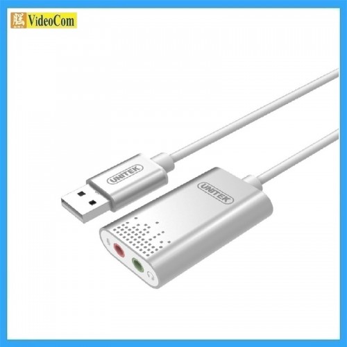UNITEK Y-247A USB 轉 3.5mm 立體聲音訊轉接器 4894160024404