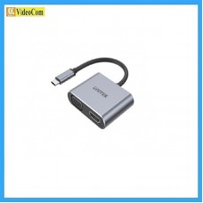 UNITEK USB3.1 Type-C 轉 HDMI (4K 60Hz) + VGA 適配器，帶 MST 功能, 4894160042842