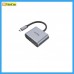 UNITEK USB3.1 Type-C 轉 HDMI (4K 60Hz) + VGA 適配器，帶 MST 功能, 4894160042842