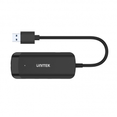 UNITEK USB to 3-Port USB3.0 Hub+ G/IGABIT Ethernet, Black Color with Power Port 4894160044396