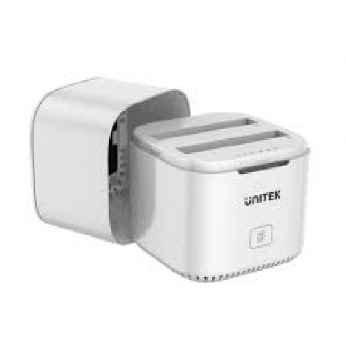UNITEK S1105A SyncStation Marshmallow 2.5" 雙槽 USB-C 轉 SATA III 硬盤座 (具離線複製功能) 4894160040831 UNITEK S1105A SyncStation Marshmallow 2.5" 雙槽 USB-C 轉 SATA III 硬盤座 (具離線複製功能) 4894160040831