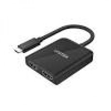 UNITEK V1408A 4K USB-C 轉雙 HDMI 轉接器 (MST 多螢幕獨立擴展) 4894160043269