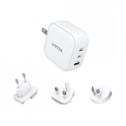 UNITEK P1108AWH TRAVEL TRI GaN 三輸出 66W 氮化鎵充電器 (支援 USB-PD 和 QC 3.0) 4894160046321 UNITEK P1108AWH TRAVEL TRI GaN 三輸出 66W 氮化鎵充電器 (支援 USB-PD 和 QC 3.0) 4894160046321