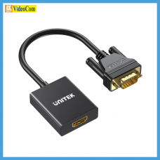 UNITEK V1112ABK VGA 轉 HDMI 轉換器隨附影音線 785-3079-P