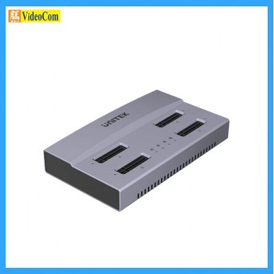 * Accept pre-Order * UNITEK S1243BGY USB4 4-Bay M.2 SSD Docking Station,Supports Offline Clone, M-Key & M+B Key NVMeM.2 SSD, UNITEK hook color box | USB4 四槽 M.2 SSD 硬盤座 (具離線複製功能)