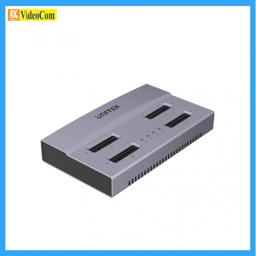 * Accept pre-Order * UNITEK S1243BGY USB4 4-Bay M.2 SSD Docking Station,Supports Offline Clone, M-Key & M+B Key NVMeM.2 SSD, UNITEK hook color box | USB4 四槽 M.2 SSD 硬盤座 (具離線複製功能)