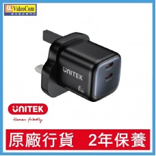 UNITEK  P1129ABK Zeno 45W GaN 氮化鎵快速充電器 785-3848-P  4894160060297