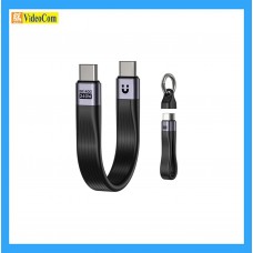 UNITEK C14179ABK (13公分) USB4 鑰匙圈線，支援 240W PD 快充、40Gbps 資料傳輸和 8K@60Hz 視訊輸出 785-3856-P
