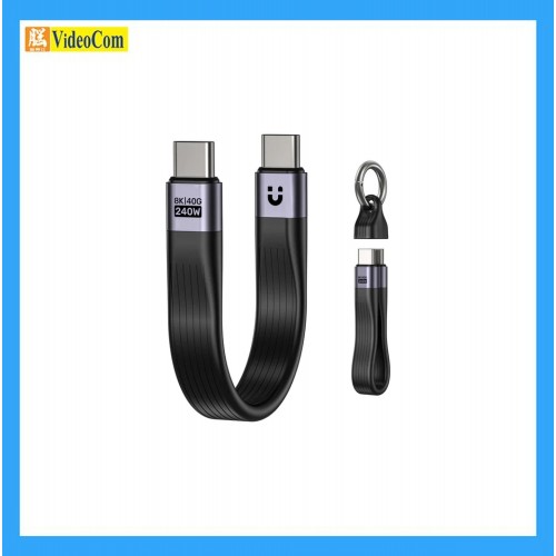 UNITEK C14179ABK (13公分) USB4 鑰匙圈線,支援 240W PD 快充、40Gbps 資料傳輸和 8K@60Hz 視訊輸出 785-3856-P UNITEK C14179ABK (13公分) USB4 鑰匙圈線,支援 240W PD 快充、40Gbps 資料傳輸和 8K@60Hz 視訊輸出 785-3856-P