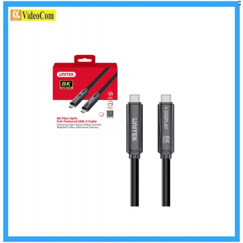 * 接受預購 * UNITEK C14178ABK01 (10M) 8K Fiber Optic Full-Featured USB-C Cable 8K 光纖全功能 USB-C 傳輸線 Delivering High-Speed 10Gbps Transfer, 8K@30Hz Video, 60W Power Delivery
785-3860-P * 接受預購 * UNITEK C14178ABK01 (10M) 8K Fiber Optic Full-Featured USB-C Cable 8K 光纖全功能 USB-C 傳輸線 Delivering High-Speed 10Gbps Transfer, 8K@30Hz Video, 60W Power Delivery
785-3860-P