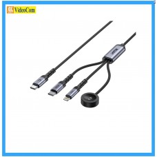 UNITEK C14180AGY (1.2M) 3-in-1 100W USB-C Charging Cable (USB-C 100W, Lightning 27W , 2.5W Apple Watch) 782-3892-P

 